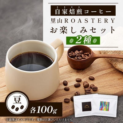 【豆:2種計200g】自家焙煎コーヒー豆(100g×2)　里山ROASTERYお楽しみセット