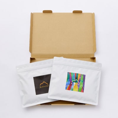 【粉:2種計200g】自家焙煎コーヒー粉(100g×2)　里山ROASTERYお楽しみセット