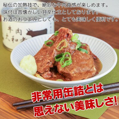 牛肉大和煮缶詰 6缶セット 牛バラ肉(非常食・長期保存)