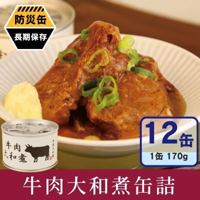 牛肉大和煮缶詰 12缶セット 牛バラ肉(非常食・長期保存)