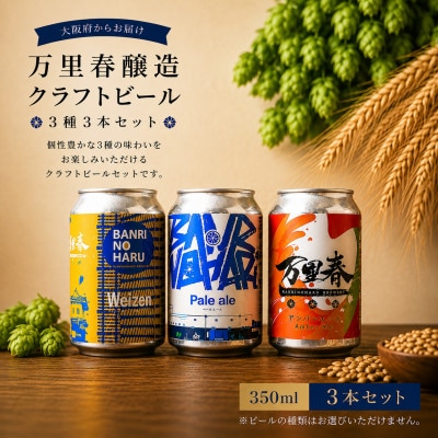 【ブルワー厳選】 万里春醸造クラフトビール 3種飲み比べ3本セット