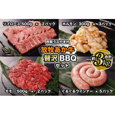 阿蘇うぶやま村の放牧あか牛BBQセット