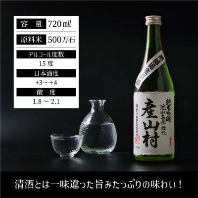 《冬季数量限定》令和7年度産米使用　無濾過生原酒　産山村720ml×1本(箱入り)