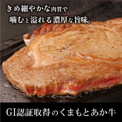 生産者直送!GI認証　くまもとあか牛焼き肉用(500g)・ロースステーキ(250g)セット