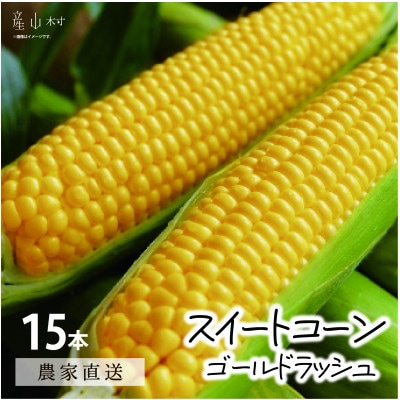 《先行予約!7月中旬以降順次発送!》朝採れスイートコーン(ゴールドラッシュ)15本セット