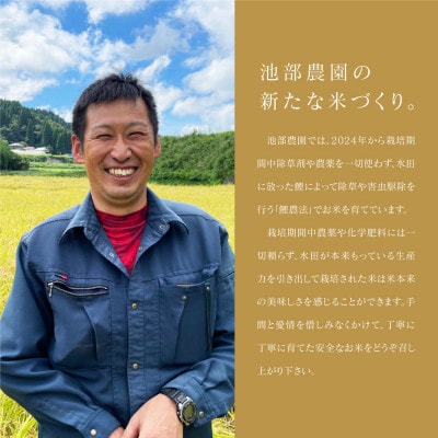 【令和6年産】鯉農法 コシヒカリ(玄米)4kg