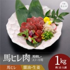 馬ヒレ肉約1000g 馬刺し・ステーキ用(産山村)