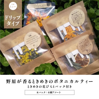 ドリップタイプのハーブティーで癒しの時間を　野原のボタニカルティーセット