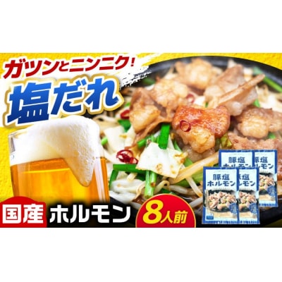 岐阜県産豚もつの鉄板焼き「元祖みたけとんちゃん」豚塩味(8人前)