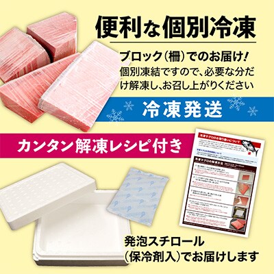 【毎月定期便】本マグロ訳あり中トロ 真空包装 [約700g(3～5ブロック)]全6回