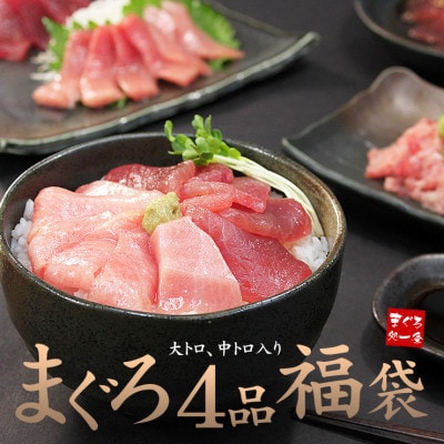 【毎月定期便】まぐろ4品福袋(本マグロの大トロ&中トロ・づけ&ネギトロ)全6回