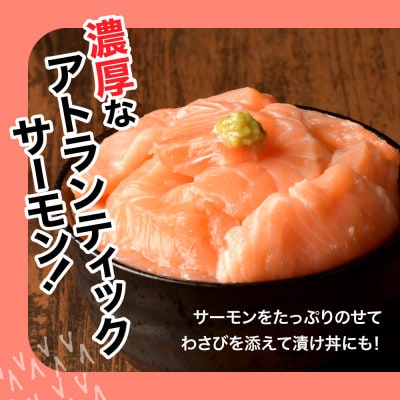 アイスバーグサーモン|ワンフローズンの生サーモン(ノルウェー直送)約200g×4