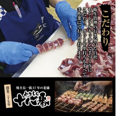 焼鳥専門店　9種焼鳥食べ比べセット(45本)　【生冷凍】焼鳥のタレ付き