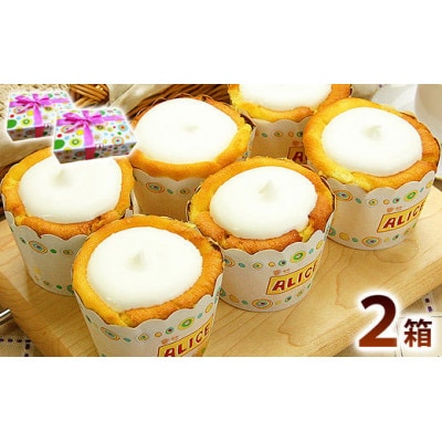 幸せアリスの焼きカップチーズケーキ【6ヶ入り×2箱】