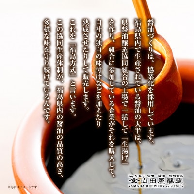 無地熨斗ギフト【味噌・醤油・発酵食品】いわき市山田屋醸造のこだわり厳選醤油3本セット(うまくち)