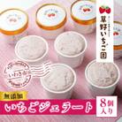 いちご農家が作った「いちごのジェラート」8個セット