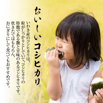 【無地熨斗】いわき市産コシヒカリお米　5kg×2袋　10kg　精米済み　お米のおいしい炊き方ガイド付