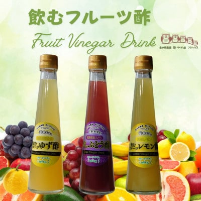 フクハウス飲むフルーツ酢3本Dセット