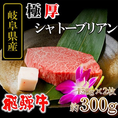岐阜県産 【飛騨牛】シャトーブリアン(150g×2枚)