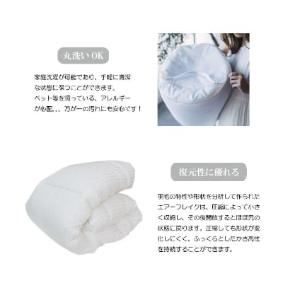 洗える ホコリが出にくい『合い掛け布団』〈クイーン〉