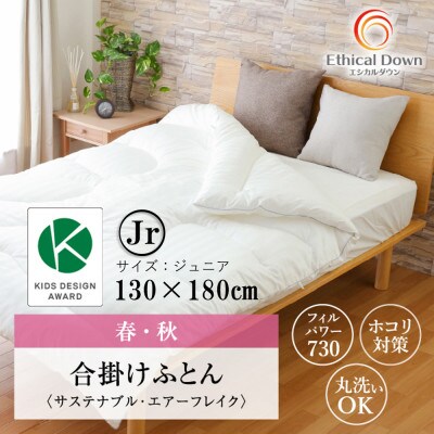 ちょうど良い厚み合い掛け人工 羽毛ふとん エシカルダウンリッチ 合掛け布団(J)