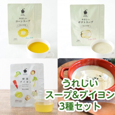 スープパレットスープ2種(コーン・ポテト)とブイヨン1袋のセット