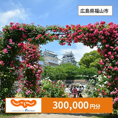 【じゃらんふるさと納税クーポン】 広島県福山市でつかえる300,000円 クーポン