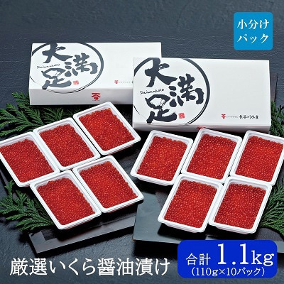 鱒いくら醤油漬け　110g×5パック【2セット】