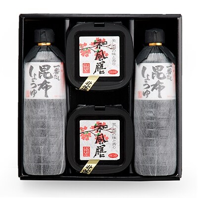 2021年2月発送開始『定期便』一番だし昆布醤油と和風膳セット忍者プリンと函館プリン6個セット全2回