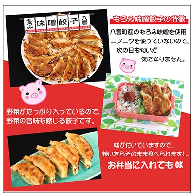 八雲やさい餃子+もろみ味噌餃子(各10個入×2箱)