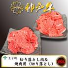 訳あり神戸牛　TSSY2S　切り落とし・焼肉(不揃い)　500gずつセット