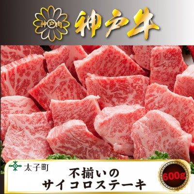 神戸牛　TSDS3　不揃いのサイコロステーキ　600g