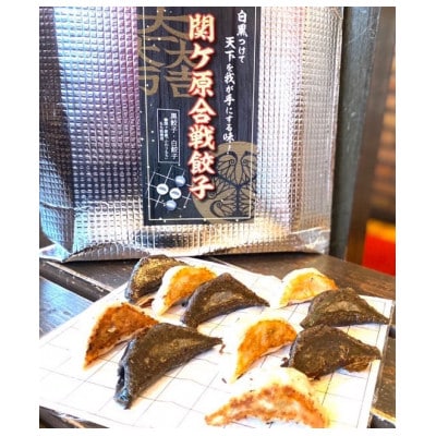 【関ケ原産ふわりもち使用 】関ケ原合戦餃子(黒餃子、白餃子　各25個入)