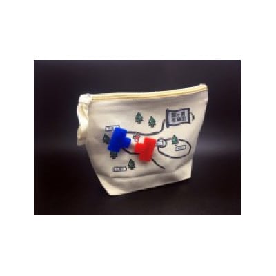 布陣図のあれポーチセット(赤と青のバッジ付き)