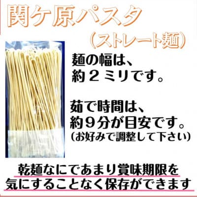 関ケ原パスタ(ストレート麺) 1500g(約15人前)