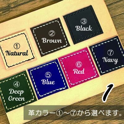 「本革×手縫い」スタッズ付き二つ折りレザー財布/革色・ステッチ色選択可/名入れ刻印OK