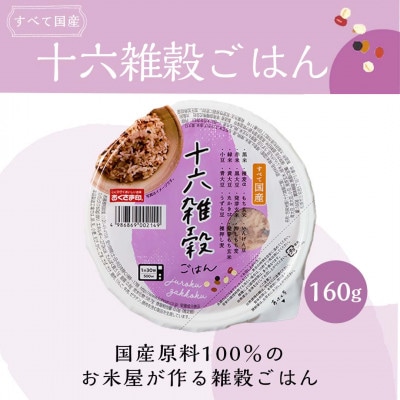 ご飯パック 十六雑穀ごはん 160g×48個
