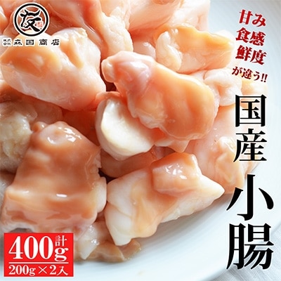 【創業99年老舗食肉加工卸厳選】国産小腸 400g(200g×2)【急速冷凍・真空パック】