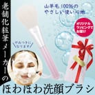 化粧筆メーカーの洗顔ブラシ 山羊毛【ラッピング付】