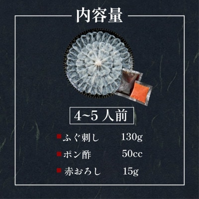 【入金確認後、最短7営業日で出荷】 玄品 とらふぐ刺身4～5人前 解凍するだけ 本格ふぐ刺し
