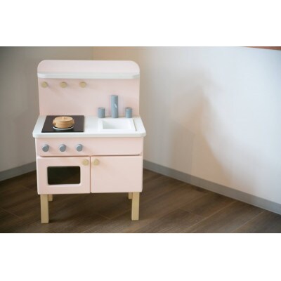 高級家具職人による、MADE IN OSAKA ミニキッチン Pink×White