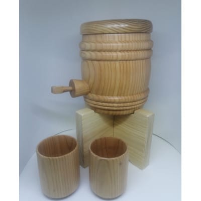 杉製サーバー、酒器セット