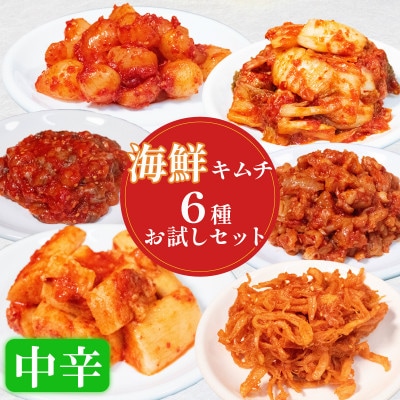海鮮キムチ 6種 中辛 小分け 本場の味 かわち屋 大阪府松原市