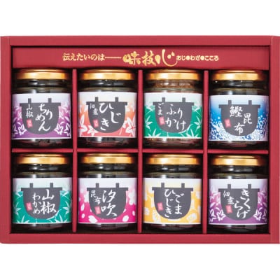 【お歳暮のし付き】直火釜炊佃煮　瓶8品詰合せ　ギフト
