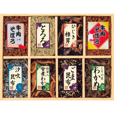 【ギフト包装対応】味匠　釜炊佃煮8品詰合せ(M-30)