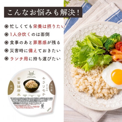 ご飯パック 金賞健康米 美活3種食べ比べセット 36個