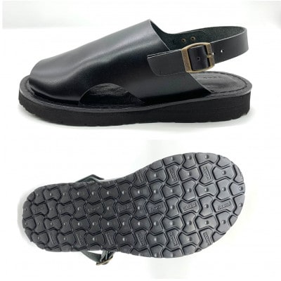 【メンズ】レザーサンダル スーパーブラウン　Mサイズ(25.5cm～26.0cm)栃木レザー使用