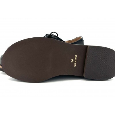 【メンズ/レディース】ダービーシューズ　ブラック　24.5cm(EUサイズ39)栃木レザー使用