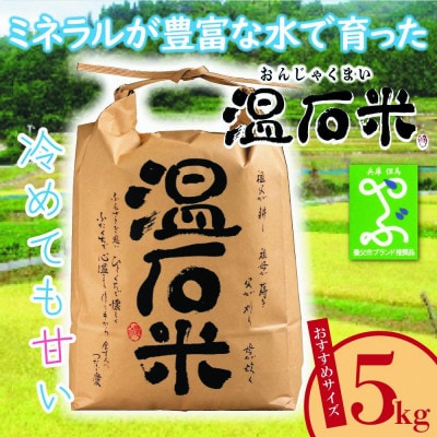 甘くて、冷めても美味しい「温石米」5kg(2024年収穫米)
