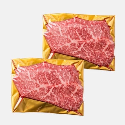 のし付【神戸牛】特選赤身ももステーキ 70g×2枚(小分け)(ギフトに嬉しい化粧箱仕様)